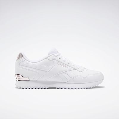 Reebok Women's Royal Glide Ripple Clip Shoes White,US-19043